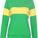 Game Undertale Frisk Chara Cosplay Costume Halloween Carnival Costume Outfit Full Set for Girls Women (X-Large, Green Top)