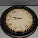 18 Inch Vintage Large Wall Clock for Living Room Decor,Battery Operated Silent Non-Ticking Retro Classic Clocks for Kitchen Fireplace Home Office,House Warming Gifts,Bronze