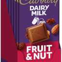 CADBURY DAIRY MILK Fruit & Nut Milk Chocolate Candy Bars, 3.5 oz (14 Count), Best By: 11/01/25
