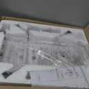 Black Semi Flush Mount Ceiling Light 4-Light Glass Light Fixtures Ceiling Mount,14.96" Modern Farmhouse Light Fixture for Foyer, Hallway, Entryway, Dining Room, Kitchen, Bedroom, Porch