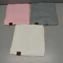 Chalier 3 Pack Neck Warmer for Women Cold Weather Knit Winter Scarf Thick Infinity Neck Gaiter for Men Women (Pink, Gray, White)