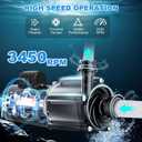 Cuilvu USQ1202 Pool Pump Motor - Swimming Pool Pump Motor, 3450 RPM, 2HP, 115/230V, 48Y Frame, 303 Stainless Steel Shaft, Replacement Motor for Outdoor/Indoor Swimming Pool