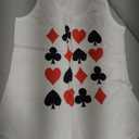 Casino Gambler Playing Card Suits Poker Blackjack Red Black Tank Top, M