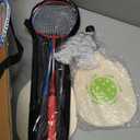 Pickleball Badminton Net Set for Backyards, All-in-One Portable Volleyball Combo Set with Adjustable Net, Volleyball Pickleball Paddles & Badminton Rackets for Indoor Outdoor