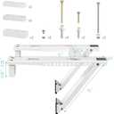 HOXHA Window AC Bracket, Universal Window Air Conditioner Support Bracket, Heavy Duty Window AC Mount, Air Conditioner Holder for Hung Windows, Support Up to 200 lbs