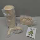 SUSTEAS Rotary Cheese Grater with Handle - Vegetable Shredder with 5 Well-designed Blades & Strong Suction Base,Round Mandoline Slicer & Food Chopper for Kitchen,with Blade Storage Box(Beige)