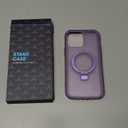 Turquiase for iPhone 13 Pro Max Full Body Shockproof Case with Magnetic Invisible Stand [Compatible with MagSafe] Built-in Screen Protector Military Drop ProtectionTranslucent Phone Cover -Purple