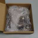 2 Pack Bronze Curtain Holdbacks, Decorative Window Drapery Tiebacks (2 Pack/1 Pair), Curtain Tie Back Hooks for Wall with Leaf Finials (6.1" L x 4.1" W)