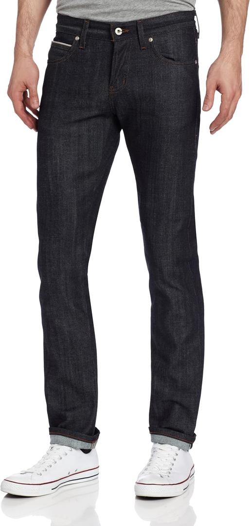 Naked & Famous Denim Men's SuperSkinnyGuy Jean In Stretch Selvedge, Stretch Selvedge, 34x35