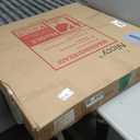 Niccy Half Moon Round LED Bathroom Mirror for Wall, 24" Irregular LED Mirror with Anti-Fog, 3-Color Adjustal, Dimmable, Semi Circle Frameless Makeup Mirror for Bathroom, Explosion-Proof