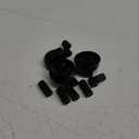 Jetec 4 Pack Control Knobs Replacement with 12 Adapters for Oven/Stove/Range, Please Check Carefully Whether The Dimensions in Figure Match(Black)