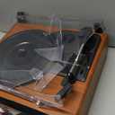 Record Player Built-in Stereo Speakers Vintage Turntable for Vinyl Records LP Phonograph Auto Stop Tone Adjustment Belt Drive 3 Speed 3 Size Support Wireless Input RCA Output Retro Wooden Walnut