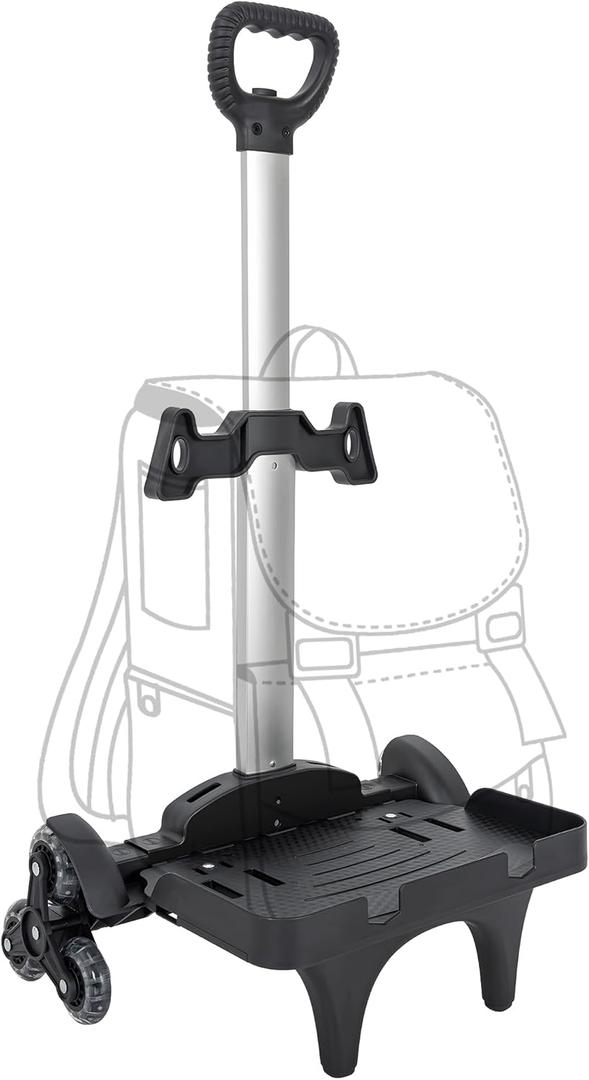 Backpack Trolley with Edge Guard 6-Wheels Rolling Dolly Cart for Backpack,Luggage,Travel Hand Truck