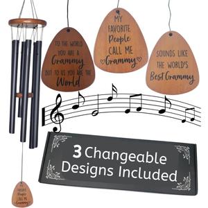 Grammy Wind Chime, Grammy Gift Ideas from Grandchildren, Christmas for Grandma, Mothers Day for Gramy, Garden Gifts