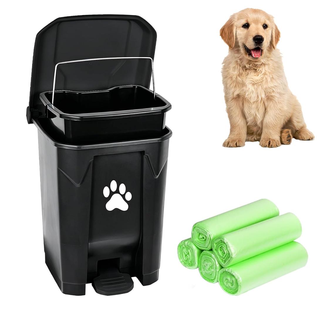 Dog Waste Container Outdoor Dog Poop Trash Can Outside Dog Poop Bin