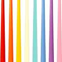 12 Inch Multi-Color Long Taper Candles for Home Decoration, 8 Pack Thin Dripless Candlesticks for Dinner Party Wedding Holiday