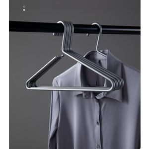 Premium Matte Titanium Gray Aluminum Coat Hangers 10 Piece Set, 16.5 Extra Smooth & Durable Metal Shirt Dress Hanger,Aluminum Alloy Hanger,Clothing Support,Clothing Hang