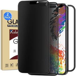 2 Pack Matte Privacy Screen Protector for iPhone 17 / iPhone 16 Pro 6.3-inch with Installation Tool, Full Coverage Anti Spy Anti Glare 9H Tempered Glass Film, Case Friendly
