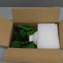 Dahey Fake Plants in Small Ceramic Vase Realistic Artificial Faux Plants Indoor Modern Farmhouse Table Centerpieces for Bathroom Kitchen Shelf Living Room Home Greenery Decor, White