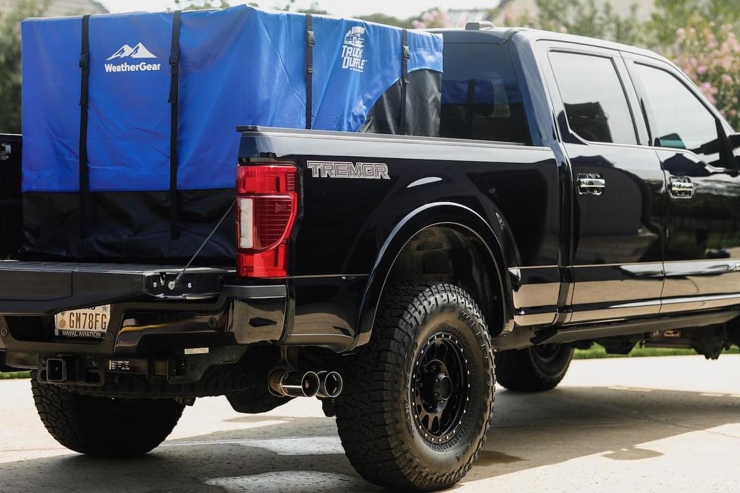 TruckDuffle Truck Bed Storage Bag  Expands Up to 70 Cu Ft  Weatherproof Cargo Organizer  Waterproof Heavy-Duty Soft-Shell Material  Fits Compact to Heavy Duty Beds