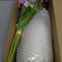 Hollyone Fake Flowers in Vase with Faux Water Artificial Silk Rose Flowers Arrangement with Eucalyptus Plants with Vase Faux Silk Rose Flowers Bouquets Table Centerpieces Office Bathroom Home Decor (Style 1)