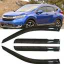 4pcs Original Shatterproof Rainproof Side Window Wind Deflectors for 2017-2022 Honda CR-V,Outside Mount Rain Guards Sets,Nice Looking Window Visors for Cars,Vent Deflector for CR-V 17-22 94269