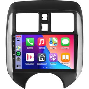 2G+64G for Nissan Versa Note 2014-2018 with Large Screen Android 13 Car Stereo with Wireless Carplay Android Auto, 9 Inch Touch Screen Stereo GPS/WiFi/Bluetooth/FM/SWC/Canbus+ Backup Camera