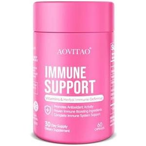 Immune Support Supplement Natural Herbal Cognitive Support Booster and Mushroom with Lion's Mane, Reishi Supplement for Memory Cognitive 2pack Exp 12/2026