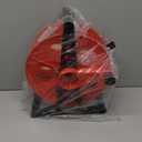 Woods E103 E-103 Wheel, Holds Up to 150 16/3 Extension 125 Feet of 14/3 Gauge Cord, Holiday, Rope, Hose Reel Storage and Light Wire, Heavy Duty Plastic, red and black