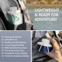 BEAUTAIL Collapsible Water Bottles 24.3oz, Foldable Travel Water Bottle, Portable & Lightweight, Leakproof & Reusable for Traveling Camping Hiking Yoga Sports Outdoor School Office