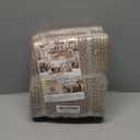 OIAHOMY 75L Large Woven Cotton Rope Storage Basket with Handle for Organizing Blanket and Toys for Living Room, Nursery, Brown Variegated 22x17x12