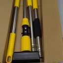 Professional Commercial Mop Industrial Heavy Duty Mop with 54" Long Handle ,Wet Mop for Home,Workshop,Garage Floors Cleaning,with 53'' Stainless Steel Mop Handle,Yellow