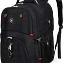 SHRRADOO Extra Large 50L Travel Laptop Backpack with combination lock, College High School Backpack Airline Approved Business Work Bag Fits 17 Inch Computer for Men Women