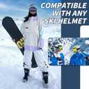 Skiing Motocross Goggles,Racing Riding Goggles ATV Dirt Bike,Ventilation Anti-Fog UV Impact Resistant for Adult (09-6 Series, Blue White Black Frame and Blue Lens)