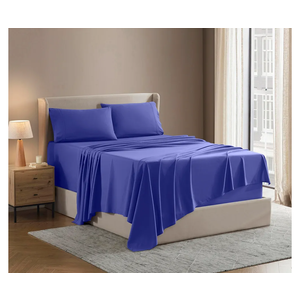 Nestl Extra Deep Twin Sheet Set - 2 Piece Breathable & Cooling Sheets - Hotel Luxury Bedding Set - Easy Fit - Super Soft, Wrinkle Free & Comfy - Royal Blue