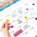 6 x Gannyfer 2026 Wall Calendar, 18 Monthly Desktop/Wall Calendar 2026-2027, Use from Jan 2026 to Jun 2027, 11" x 8.5", Wall Planner for Your Family, School or Office (3 Stickers Included)