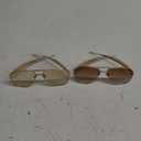 Gold Trendy Aviator Sunglasses for Women Men, Retro 2025 Metal 70s Oversized Sun Glasses