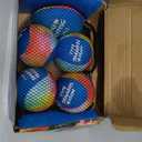 Water Skipping Ball Pool Water Toy, 5 Pack Water Bouncing Ball Ink-Splashed Colorful Skip Balls, Summer Beach Swim Toys Games for Kids and Adult Games