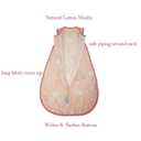 Baby Sleeping Sack Muslin Summer (12-24m) 0.5 Tog Cotton Lightweight Infant Sleeping Bag Toddler Wearable Blanket Breathable Thin Sleeper Sack