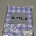 Romanstile Rectangle Vinyl Tablecloth, 100% Waterproof Buffalo Gingham Plastic Table Cloth, Heavy Duty Wipeable Checkered Table Covers for Outdoor, Camping, Picnic, Patio - 54 x 78, Light Blue