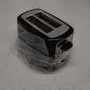 Toastmaster 2-Slice Toaster - Black with Stainless Steel - Kitchen Essential for Sandwich Bread & Breakfast Toast - Toaster with Wide Slots, High Rise Toast Lift & Cool-Touch Exterior