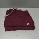 Scrubs Set for Women Medical Uniform Nurse Suit, Anti-Wrinkle Scrub Top Jogger Pant&11 Pockets,4 Way Stretch Workwear (Small, Burgundy)