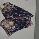 Women's Floral Print Puff Sleeve Kimono Cardigan Loose Cover Up Casual Blouse Tops 2026 (Blue, S)