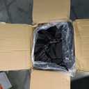 Oversized XL Camping Chair for Adults Heavy Duty | 450LBS Support Padded Folding Lawn Chairs with Side Pocket Cup Holder Cooling Bag for Outdoor Sports Garden Beach Fishing (Black)