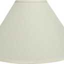 Aspen Creative 32204A Hardback Empire Spider Lamp Shade in Ivory, 6" Top x 19" Bottom x 12" Slant Height