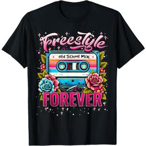 Freestyle Forever Retro 80s Cassette Perfect Concert T-Shirt
