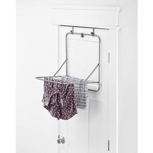 Whitmor Over The Door Drying Rack, 6 Rod Foldable Clothes Drying Rack, Holds 20 lbs, Heavy Duty Towel Rack for Laundry Room, Bathroom, Bedroom, 20" L x 16.14" W x 22" H, Grey