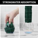Homaxy 100% Cotton Terry Kitchen Towels(Dark Green, 13 x 28 inches), Checkered Designed, Soft and Super Absorbent Dish Towels, 8 Pack