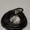 12AWG 25 FT Heavy Duty Outdoor Extension Cord Waterproof with Lighted End,Black 12 Gauge Extension Cord Flexible and Cold Resistant 3 Prong Grounded Plug,15Amp 1875W SJTW ETL Listed