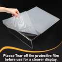 13 Pack Acrylic Sign Holder 8.5x11, L-Shape Clear Plastic Display Stands for Tabletop, Slanted Back Menu Flyer Paper Photo Picture Frame Display Stand for Restaurants Office Store Show Fair